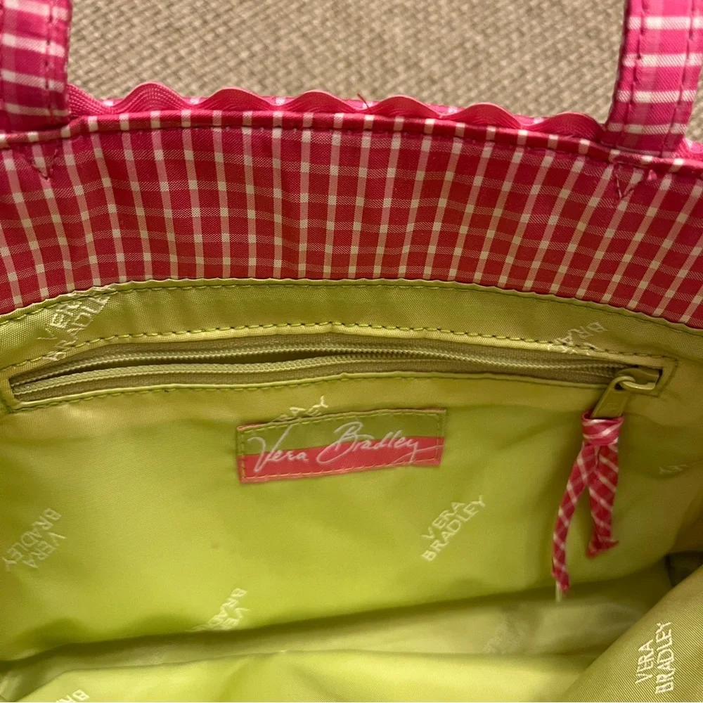 VINTAGE Vera Bradley Pink Silk Quilted Small Handbag - Retired Pattern